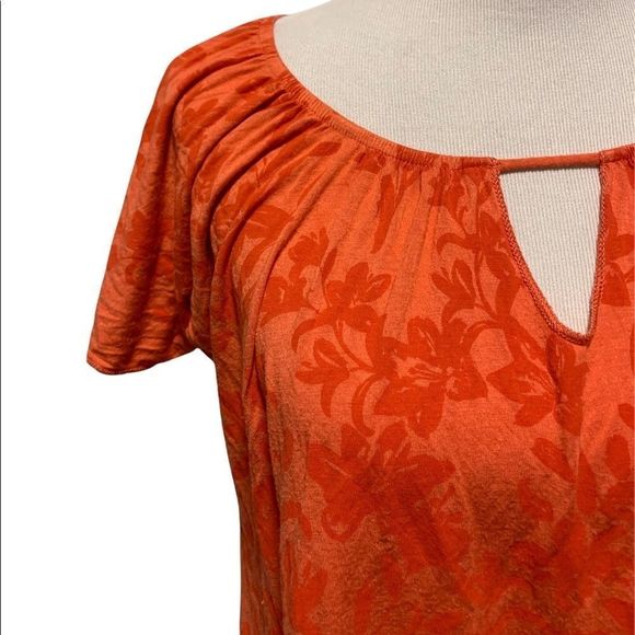 Gypsy Sky | Pink Floral Print Flowy Short Sleeve Top - Picture 2 of 4